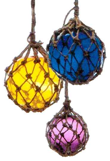 Oceanic Arts Catalog Glass Float, Glass Buoy Lamp